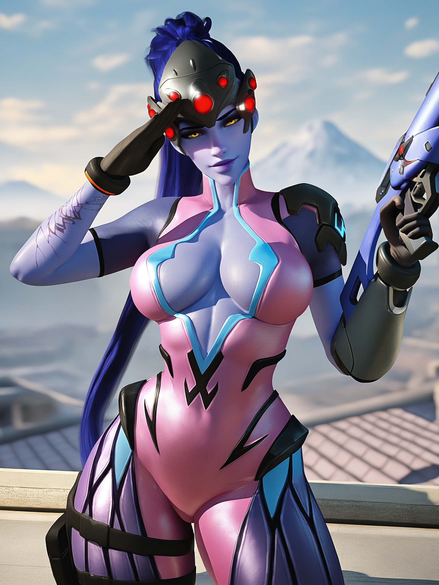 02769-3052571150-masterpiece, best quality, very awa, bloom, shadow, sidelighting, 3d _(realistic_), 3d _(cartoon_), __1girl, widowmaker _(overwa.png